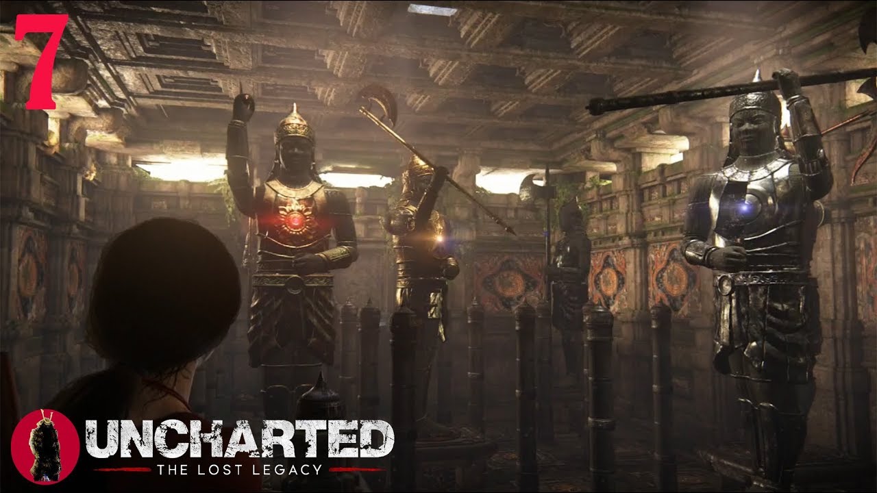 Uncharted Lost Legacy Walkthrough Gameplay Part 7 Killer Statues