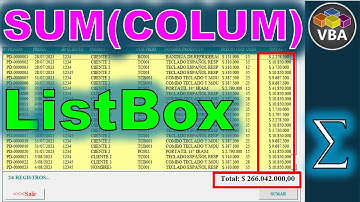 COMO SUMAR UNA COLUMNA DE UN ListBox @JANSPROGRAMING
