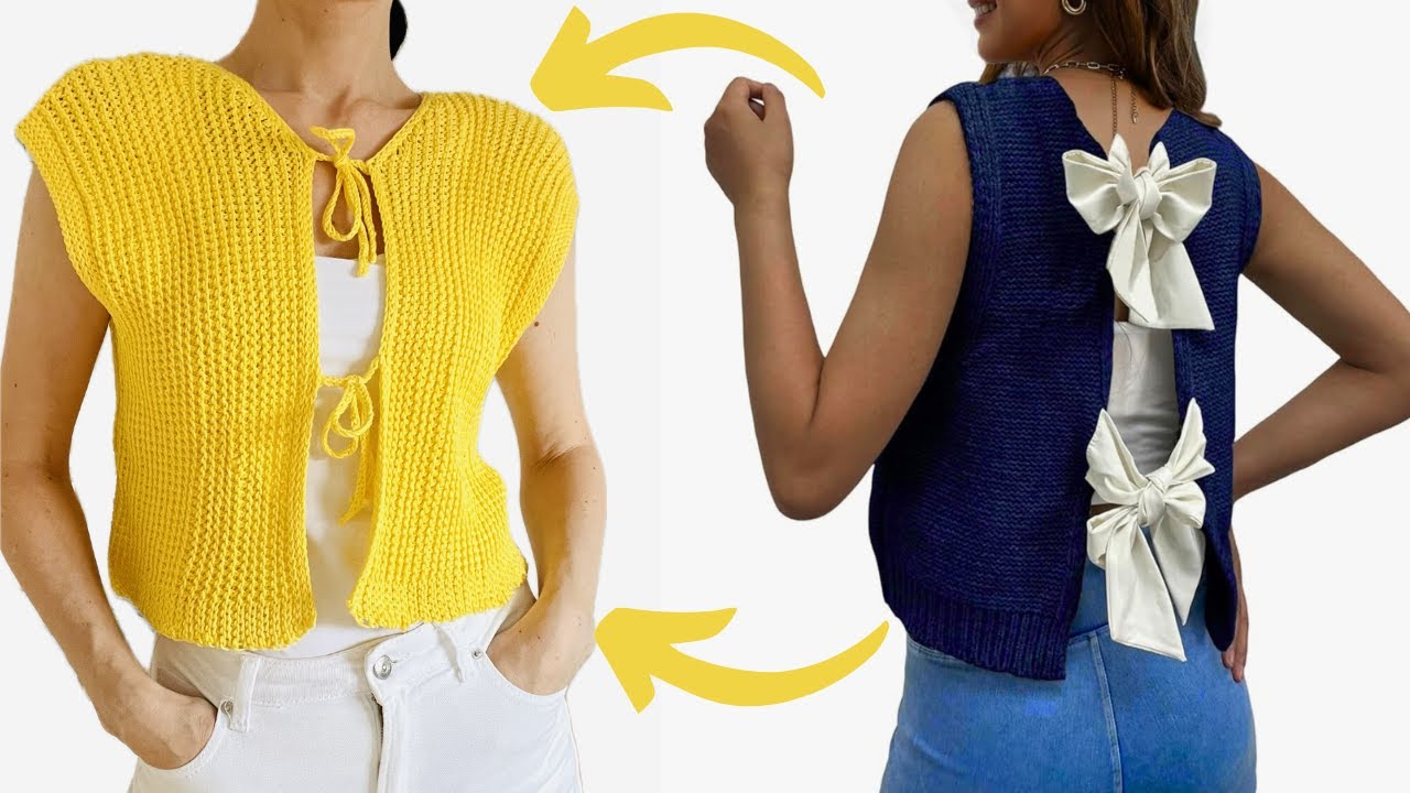 Crochet the Viral Trendy Vest Everyone Wants – 3 Sizes