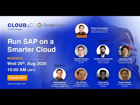 Run SAP on a Smarter Cloud : Indonesia | Cloud4C GCP Webinar - YouTube