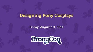 Designing Pony Cosplays