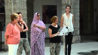 Visita de los niños saharauis al Parlamento de Cantabria