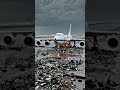 🌊✈️ Cargo Plane Emergency Landing During Tsunami! 😱 #Tsunami #EmergencyLanding #CargoPlane