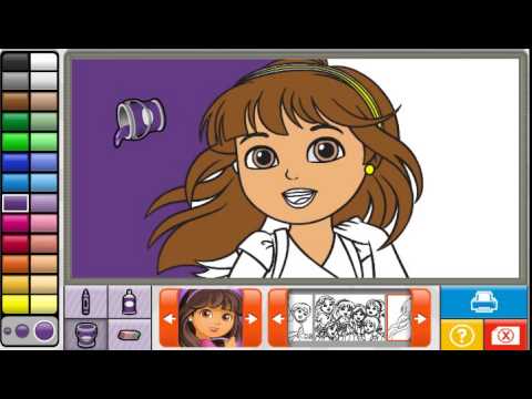 Dora The Explorer Coloring Games Dora The Explorer Painting Games Dora Colors Online Youtube Drinking game for 3 people. youtube