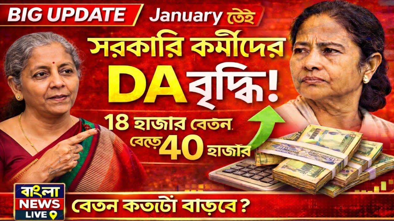 ডিএ বিগ আপডেট | Dearness Allowance News Today | DA Update In West Bengal | Da News Today West Bengal