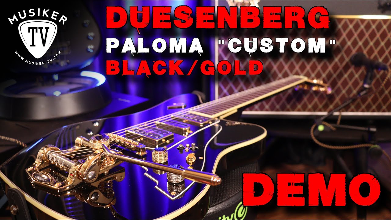 Duesenberg Paloma "Custom" Black & Gold - Demo