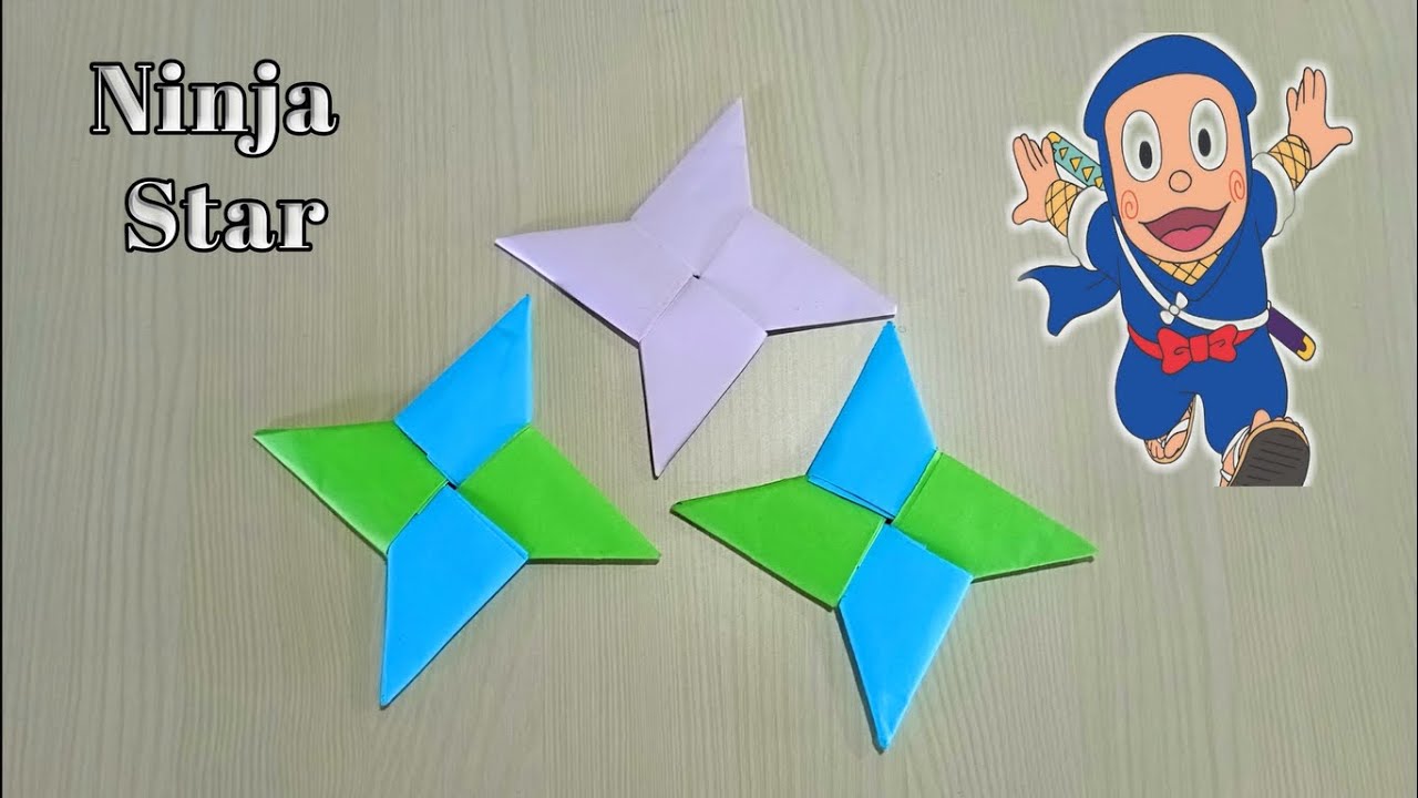 How To Make a Paper Ninja Star (Shuriken) - Origami // Best way to make paper star 