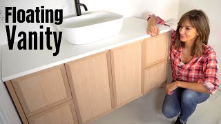 Floating Vanity Installation | Trick To Mounting HEAVY Vanities