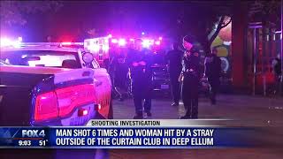 Two people were hurt after a man opened fire on group outside club in
deep ellum overnight. investigators say everything started with fight
between two...