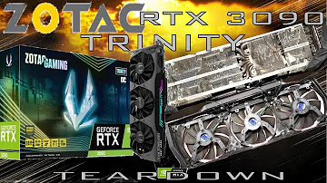 ZOTAC GAMING RTX 3090 Trinity | DISASSEMBLY \ TEARDOWN | Upgrade option, Fan & Thermal Pads change