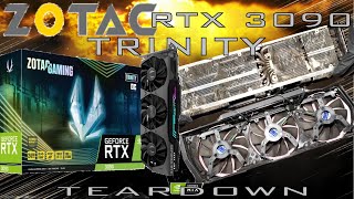 ZOTAC GAMING RTX 3090 Trinity | DISASSEMBLY \ TEARDOWN | Upgrade option, Fan & Thermal Pads change screenshot 5