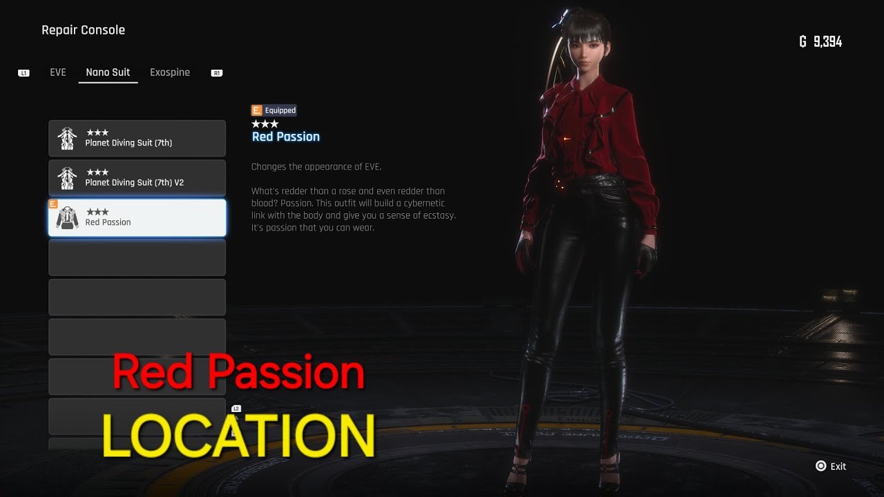 Red Passion Outfit Location - Stellar Blade
