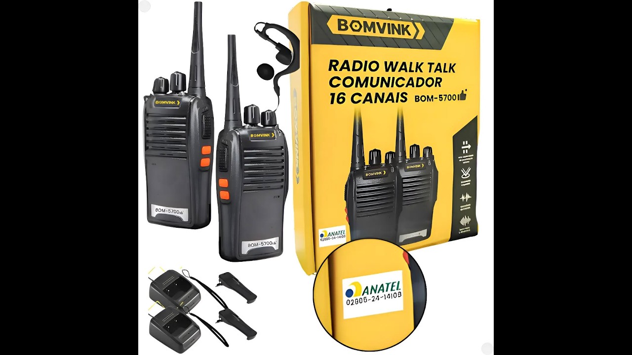 471 - Unboxing: Bomvik BOM-5700 walkie-talkie - YouTube