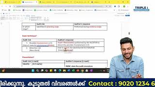 Master in writing Audit Risk & responses ACCA AA Exam tips