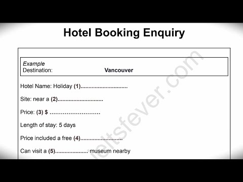 Hotel Booking Enquiry | Hd Audio | 1080P | Listening