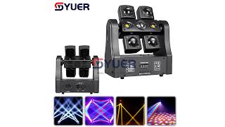 YUER™16x3W +1pcs 5050 RGBW 4in1 +2x10w Storbe +R G Laser Moving Head Light Beam Magic Ball Effect