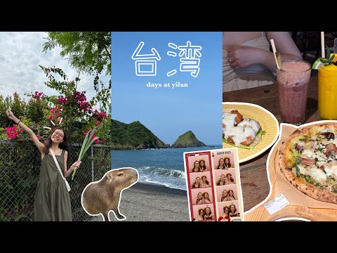 TAIWAN VLOG - First Flight Experience (Scootplus), Ocean View Cafe, Yilan Capybara Farm 🌊 台湾宜兰