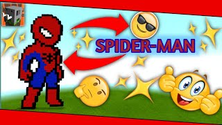 How to make SPIDER-MAN in Craftsman : Building Craft | Easy Tutorial. screenshot 2