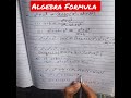 Hardest Algebra Formula 🔥/ #shorts #algebraformula #youtubeshorts