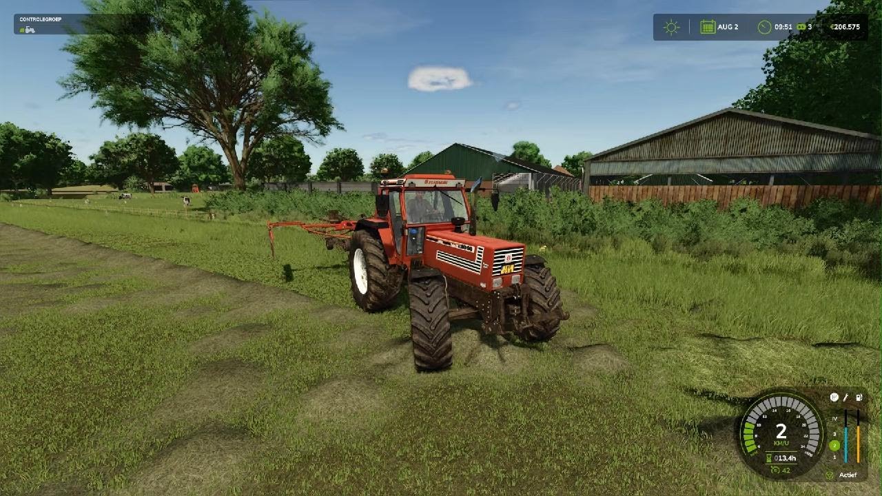 Het hooi inruggen om te persen - De Friese Wouden #29 FS25 Westdijk-Farming