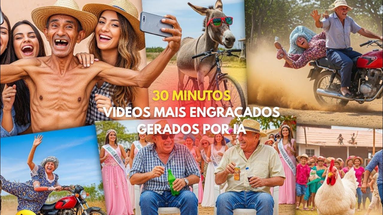 30 MINUTOS PRA CHORAR DE RIR! Os Vídeos Mais Engraçados Já Criados por lA - Parte 1