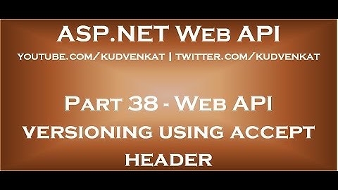 Web API versioning using accept header