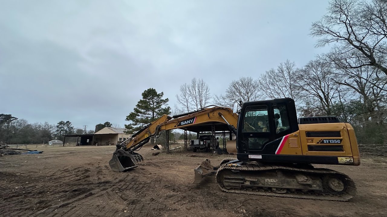 Cleaning the HWY/FENCE LINES, Getting Area Ready for 2 More Driveways to Each Rd FRONTS 1-3-26