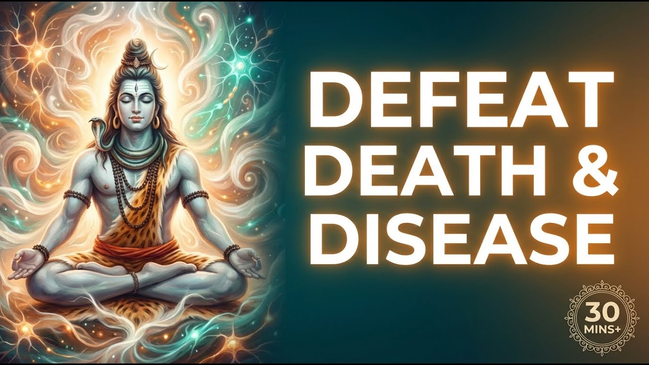 Powerful Anxiety Relief & Cellular Healing | Lord Shiva Maha Mrityunjaya Mantra in English 108 Times