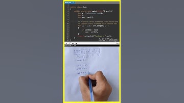 Finding maximum element in an Array in java in telugu | optimized code O(N) complexity |#shorts #dsa