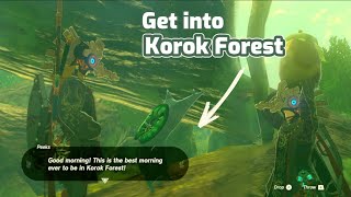 How to get inside Korok Forest + first memory | Zelda: Tears of the Kingdom