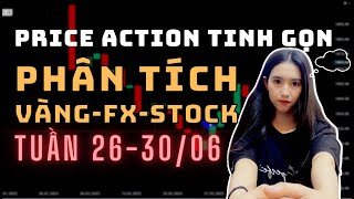 ✅ Phân Tích VÀNG-FOREX-STOCK Tuần 26-30/06 Theo Phương Pháp Price Action Tinh Gọn | TraderViet