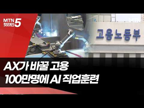 AI 대전환이 바꿀 고용 환경…일자리 지형 감지하고 100만명 AI 직업훈련 / 머니투데이방송 (뉴스)