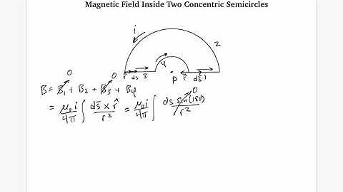 Example - Two concentric semicircles (Problem 29.62)