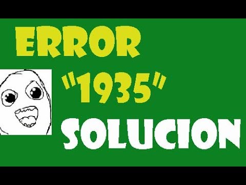 Error 1935 al