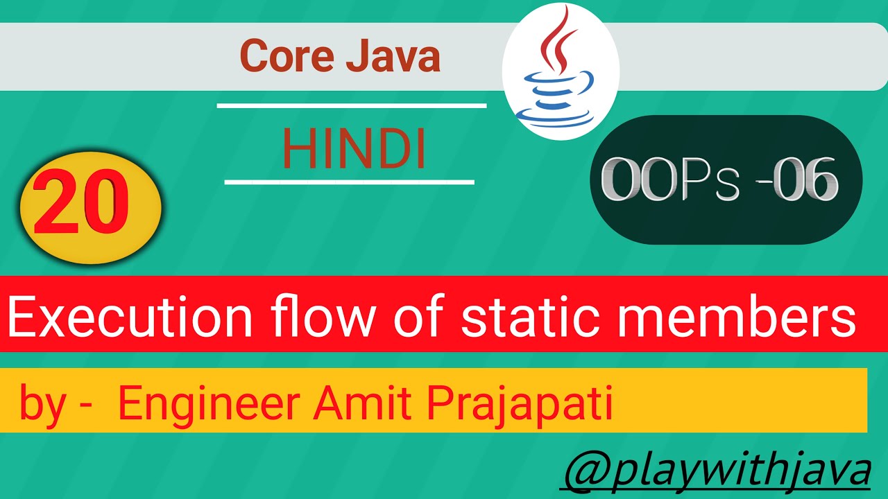 Java static members execution flow || static members - YouTube
