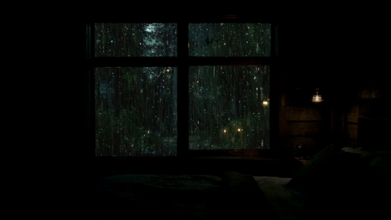 Rain on Cabin Window – Relaxing Rain Sounds for Sleep, Study, Meditation & Stress Relief