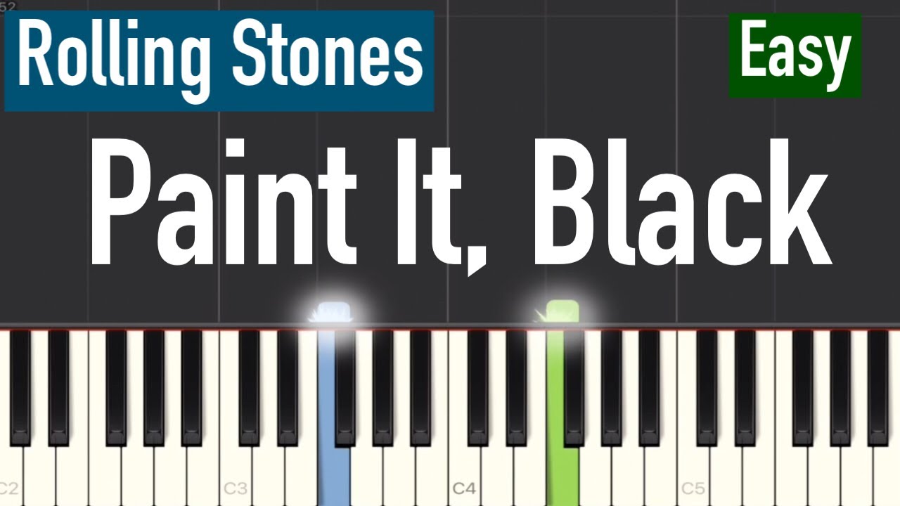 Paint it black – The Rolling Stones Sheet music for Piano (Solo) Easy