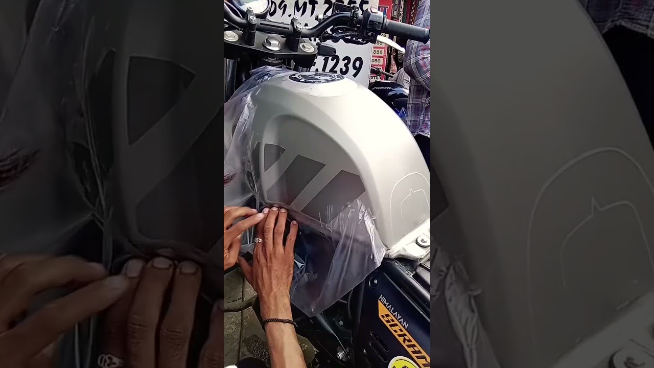 Himalayan Scram 411 PPF Lamination Installation & Modification 🙏 please