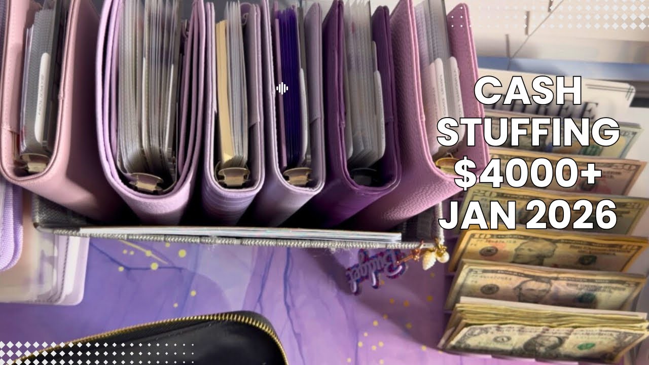 Cash Stuffing Jan Paycheck #2 | $4,000+ | Savings Challenges & Sinking Funds 