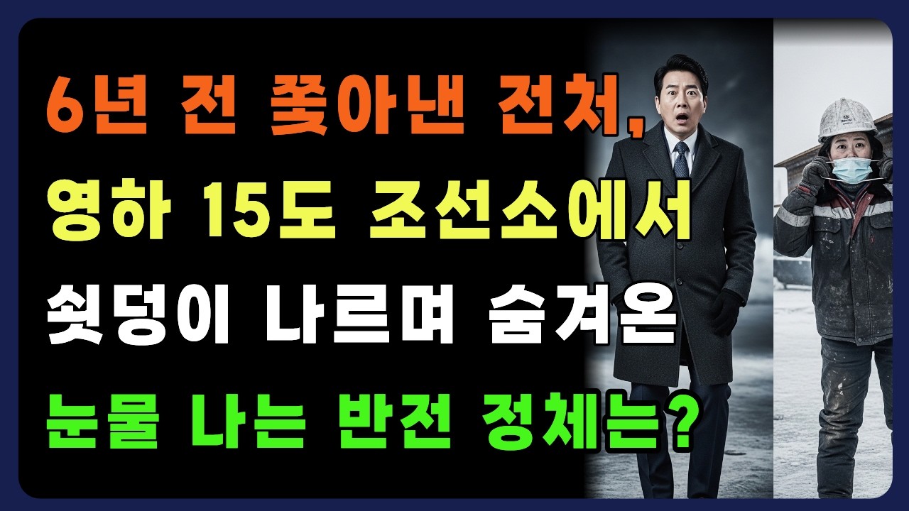 이혼한지 6년 만에 조선소에서 재회한 전처 이야기 | 시니어사연 | 중년사연 | 노후사연 | 이혼 | 전처