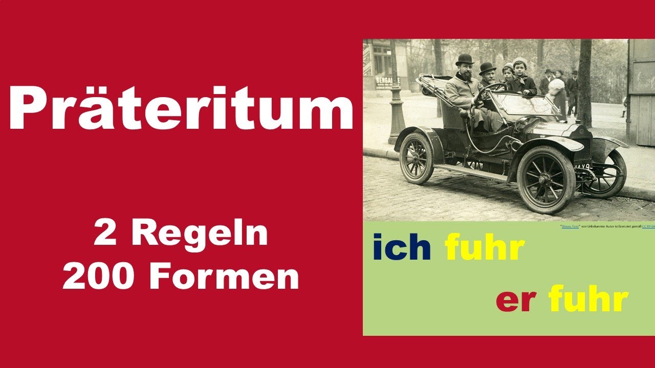 Die Vergangenheitsform mit 1 Verb: Präteritum    (B1-B2)