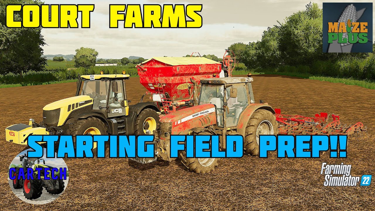 COURT FARMS STARTING FIELD PREP!!! Ep 19 FS22 YouTube