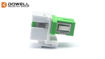 SC/APC Simplex Single Mode Fiber Keystone Jack China Dowell