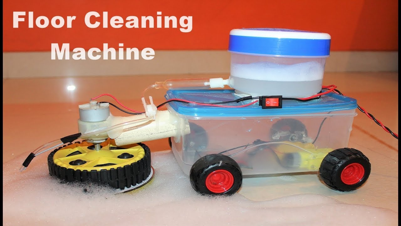 How To Make A Floor Cleaning Machine Easy Remote Controlled