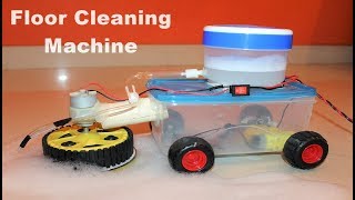 How to make a Floor Cleaning Machine EASY - Remote controlled