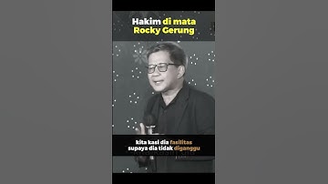 Kemuliaan Seorang Hakim menurut Rocky Gerung #rockygerung #mahkamahagung #shorts  #shortsviral