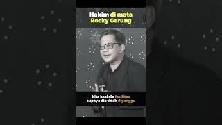 Kemuliaan Seorang Hakim menurut Rocky Gerung #rockygerung #mahkamahagung #shorts  #shortsviral