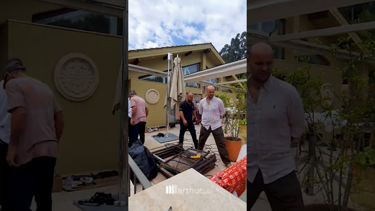 Obra em Curitiba – Dia 2 / ARTHUR DECOR #arthurdecor #patiodesign