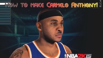 How to Make Carmelo Anthony in NBA 2k15 | My Player Face Sculpting