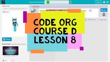 Code.org Course D Lesson 8 Dance Party - Express Course Lesson 9 - Code org Lesson 8 Answers